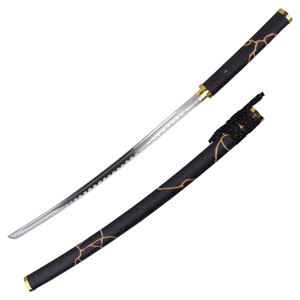 Katana ornamentale ispirata a Gilded Night di Ghost of Yotei