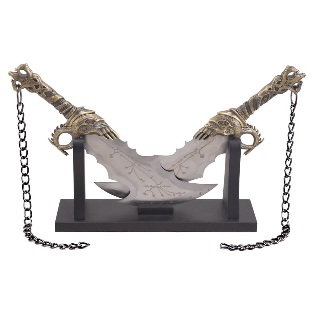 Mini Pugnali Ornamentali Blades of Chaos di Kratos - God of War
