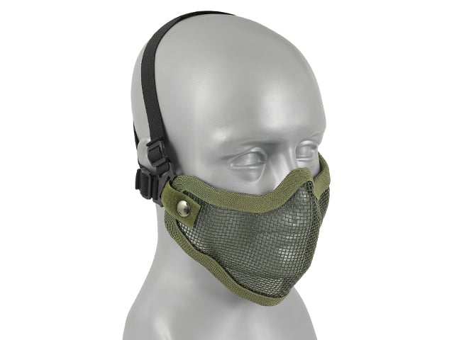 Maschera a rete in acciaio oliva di 8FIELDS