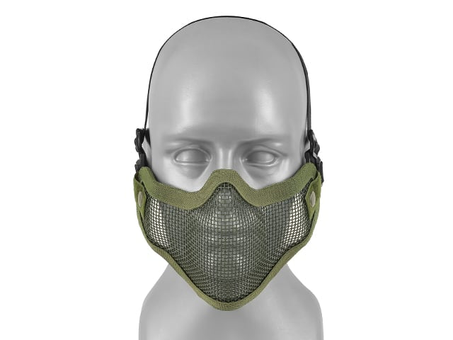 Maschera a rete in acciaio oliva di 8FIELDS