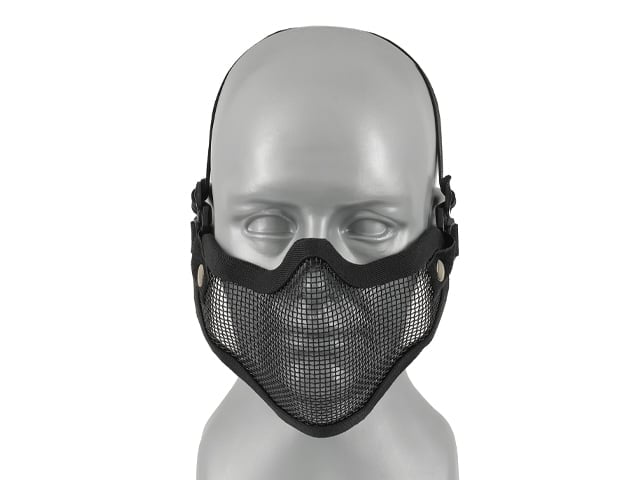 Maschera protettiva in rete d'acciaio nera di 8FIELDS