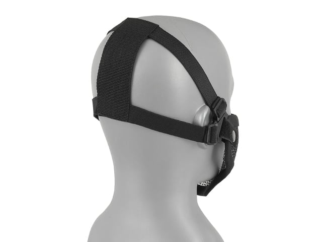 Maschera protettiva in rete d'acciaio nera di 8FIELDS