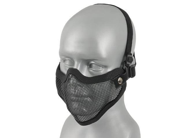 Maschera protettiva in rete d'acciaio nera di 8FIELDS