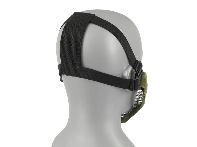 Maschera a rete in acciaio Teschio oliva di 8FIELDS