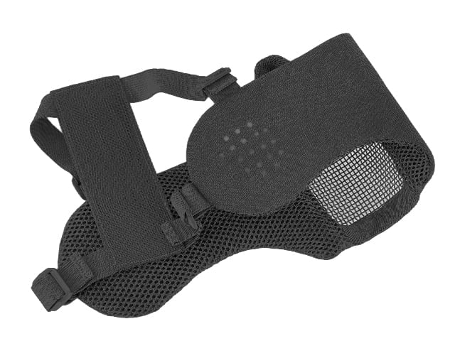 Maschera a rete low-profile con protezione guance e orecchie tipo A nera di 8FIELDS