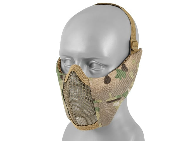 Maschera a rete low-profile con protezione guance e orecchie Multicamo di 8FIELDS