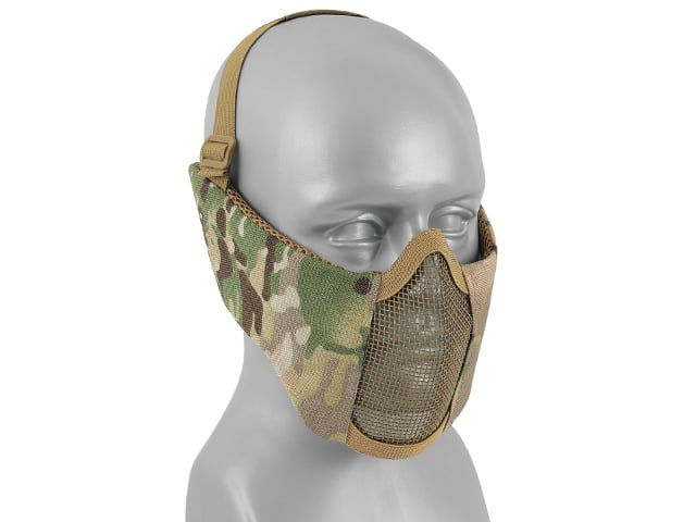 Maschera a rete low-profile con protezione guance e orecchie Multicamo di 8FIELDS