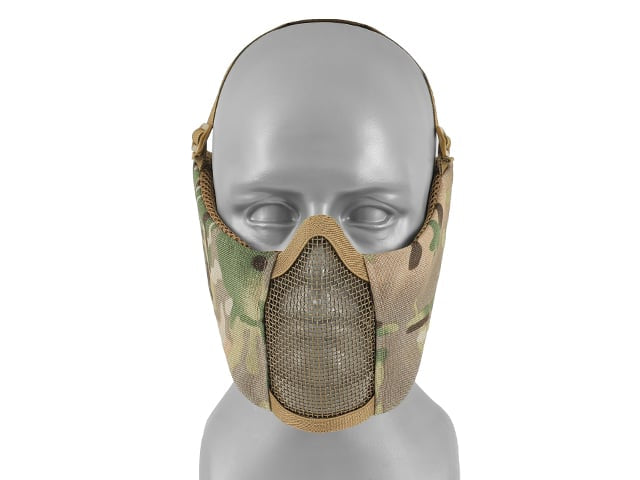 Maschera a rete low-profile con protezione guance e orecchie Multicamo di 8FIELDS