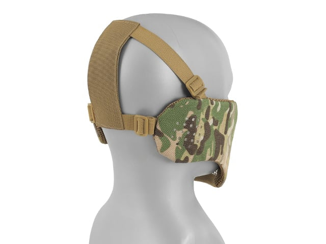 Maschera a rete low-profile con protezione guance e orecchie Multicamo di 8FIELDS