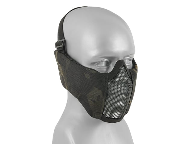 Maschera a rete low-profile con protezione guance Multicamo Black di 8FIELDS