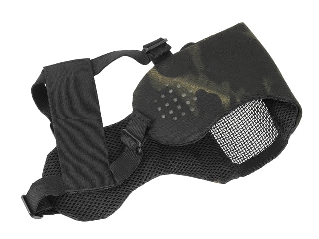 Maschera a rete low-profile con protezione guance Multicamo Black di 8FIELDS