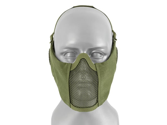 Maschera a rete low-profile protezione guance e orecchie olive di 8FIELDS