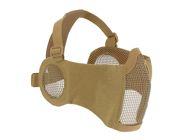 Maschera a rete a basso profilo con protezione guance e orecchie tipo B Tan di 8FIELDS