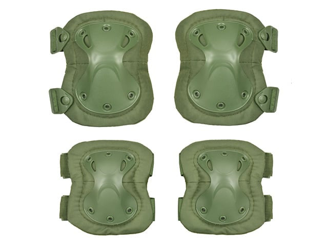 Ginocchiere e gomitiere modello C olive di 8FIELDS