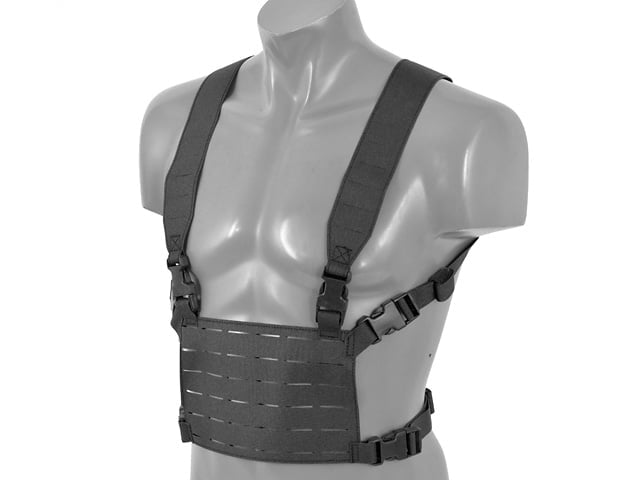 Chest Rig leggero Laser-Cut nero di 8FIELDS