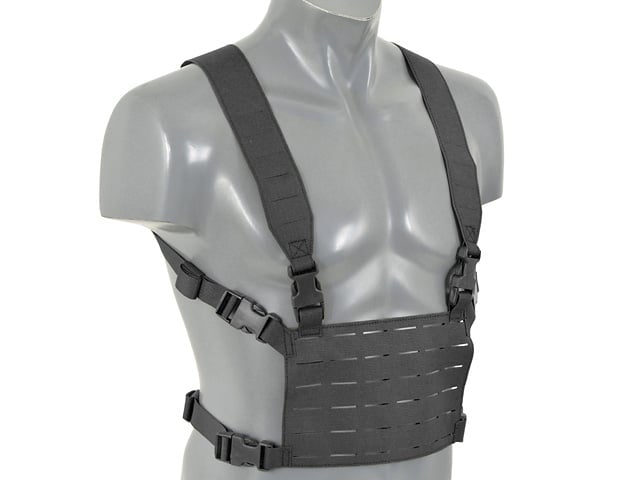 Chest Rig leggero Laser-Cut nero di 8FIELDS