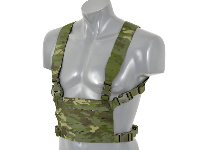 Chest Rig leggero taglio laser Multicamo Tropic di 8FIELDS