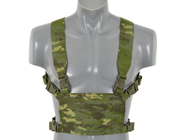 Chest Rig leggero taglio laser Multicamo Tropic di 8FIELDS