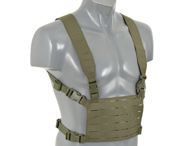 Chest Rig leggero con taglio laser Ranger Green di 8FIELDS