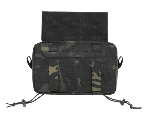 Tasca utility a due scomparti con pannello di montaggio Multicamo Black di 8FIELDS