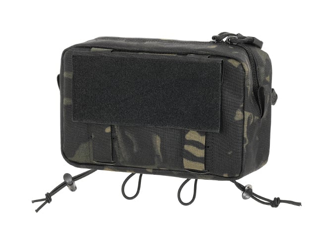 Tasca utility a due scomparti con pannello di montaggio Multicamo Black di 8FIELDS