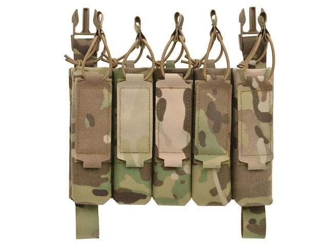 Tasca portacaricatore MP5 (5 posti) Buckle-Up Multicamo di 8FIELDS