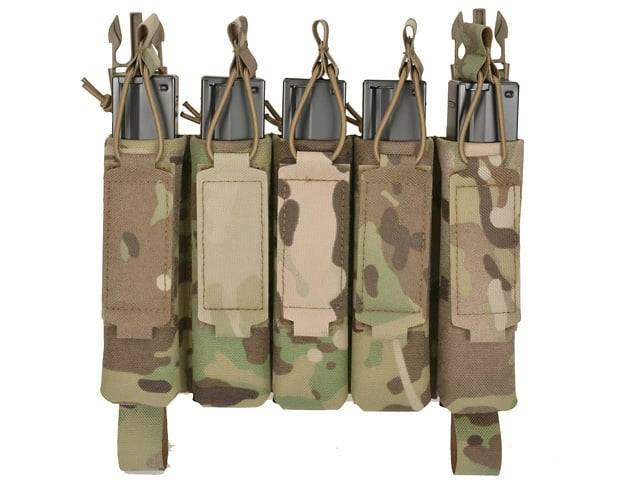 Tasca portacaricatore MP5 (5 posti) Buckle-Up Multicamo di 8FIELDS