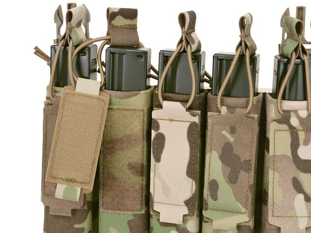 Tasca portacaricatore MP5 (5 posti) Buckle-Up Multicamo di 8FIELDS