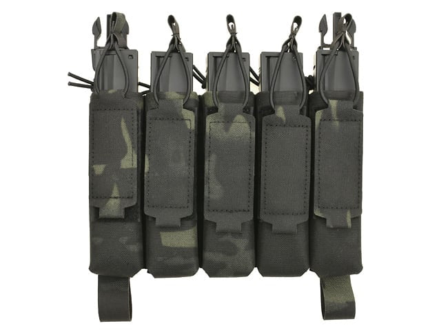 Pannello portacaricatore MP5 5 posti Buckle-Up Laser-Cut Multicamo Black di 8FIELDS