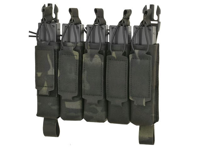 Pannello portacaricatore MP5 5 posti Buckle-Up Laser-Cut Multicamo Black di 8FIELDS