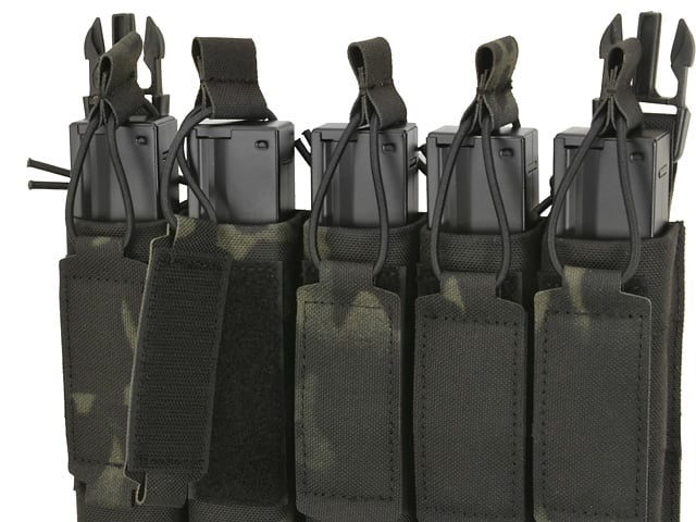 Pannello portacaricatore MP5 5 posti Buckle-Up Laser-Cut Multicamo Black di 8FIELDS