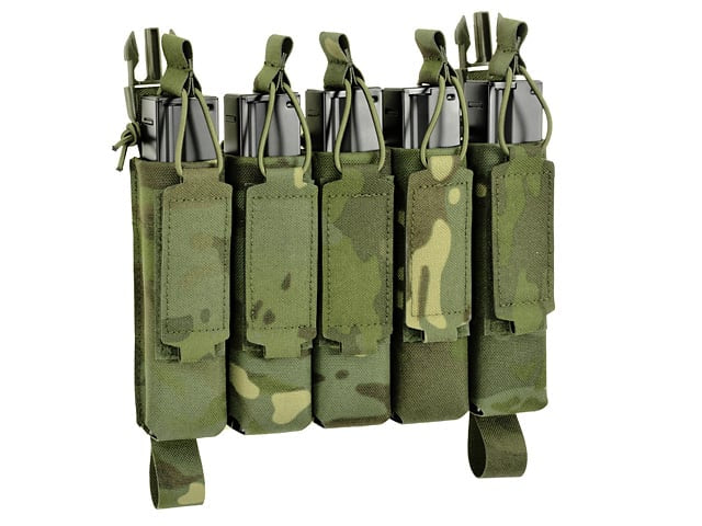 Tasca porta caricatori MP5 (5 posti) Buckle-Up Laser-Cut Multicamo Tropic di 8FIELDS