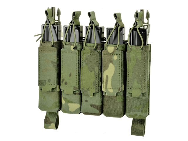 Tasca porta caricatori MP5 (5 posti) Buckle-Up Laser-Cut Multicamo Tropic di 8FIELDS