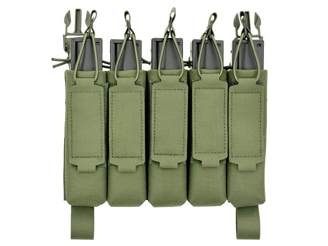 Tasca portacaricatore MP5 (5 posti) Buckle-Up Laser-Cut olive di 8FIELDS