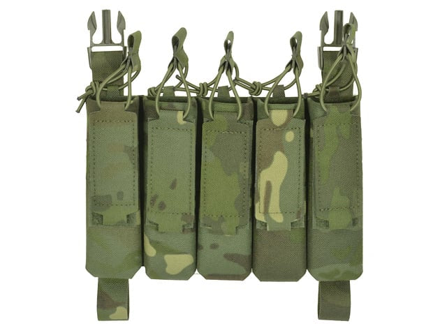 Tasca porta caricatori MP5 (5 posti) Buckle-Up Laser-Cut Multicamo Tropic di 8FIELDS