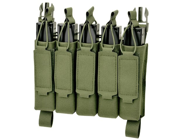Tasca portacaricatore MP5 (5 posti) Buckle-Up Laser-Cut olive di 8FIELDS