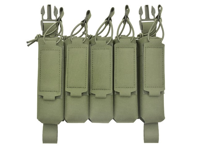 Tasca portacaricatore MP5 (5 posti) Buckle-Up Laser-Cut olive di 8FIELDS