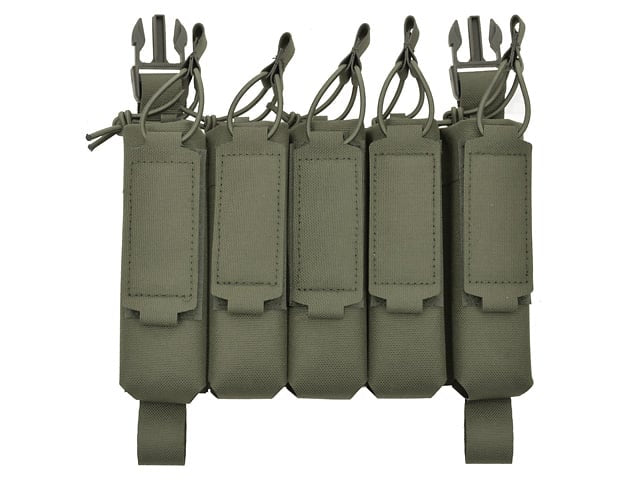 Tasca porta caricatori MP5 (5 posti) Buckle-Up Laser-Cut Ranger Green di 8FIELDS
