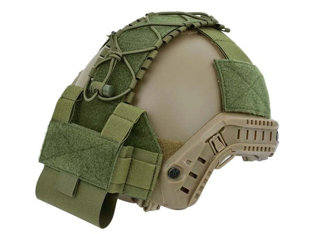 Tasca porta accessori per elmetto taglio laser olive di 8FIELDS