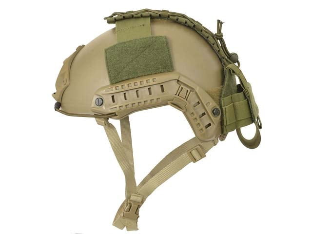 Tasca porta accessori per elmetto taglio laser olive di 8FIELDS