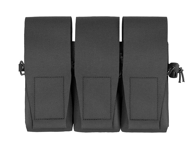Tasche tripla per 6 caricatori AR15, taglio laser nera di 8FIELDS