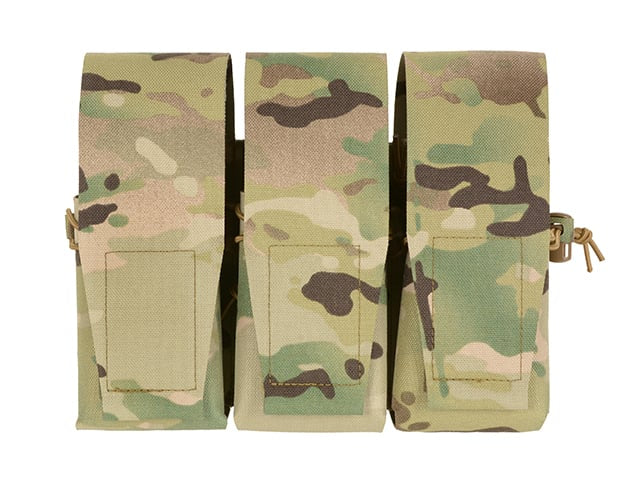 Tasca tripla per 6 caricatori AR15, taglio laser multicamo di 8FIELDS