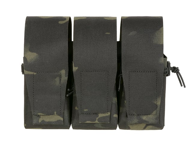 Tasca tripla porta caricatori AR15 taglio laser Multicamo Black di 8FIELDS