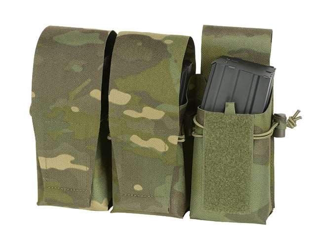 Tasca tripla per 6 caricatori AR15, taglio laser Multicamo Tropic di 8FIELDS