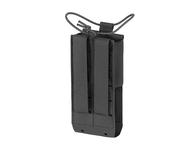 Tasca porta radio Laser Cut open-top nera di 8FIELDS
