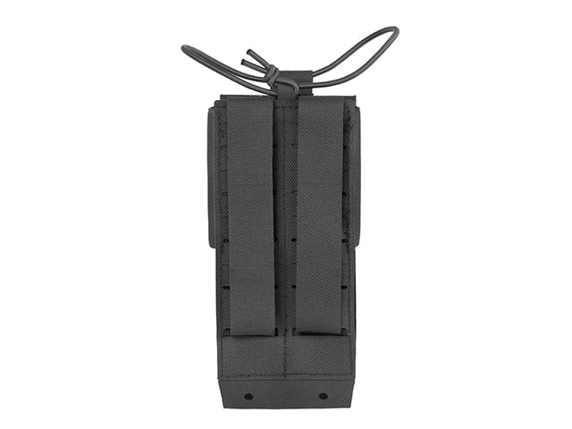 Tasca porta radio Laser Cut open-top nera di 8FIELDS