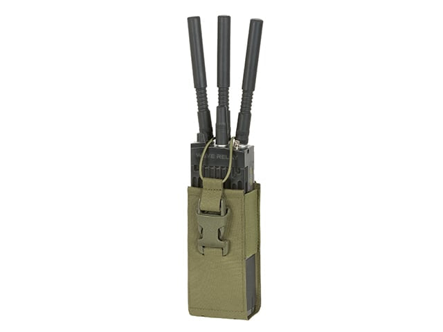 Tasca porta radio Open-Top Laser Cut oliva di 8FIELDS