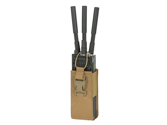 Tasca porta radio Open-Top Laser Cut color Tan di 8FIELDS