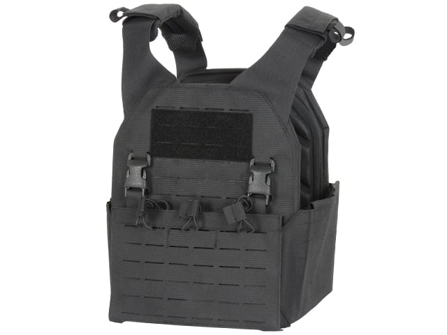 Plate Carrier QRF Laser-Cut Buckle Up con tasca AR15/AK - Nero di 8FIELDS