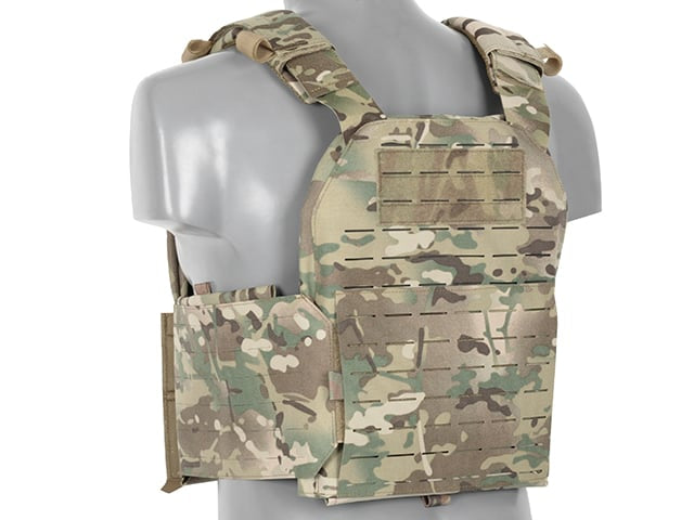 QRF Plate Carrier Laser-Cut Buckle Up con Tasca Caricatore AR15/AK Multicamo di 8FIELDS